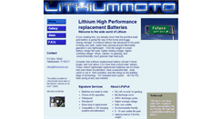 Desktop Screenshot of lithiummoto.com